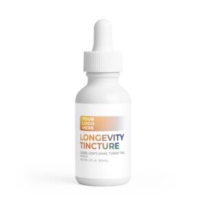 White Label Longevity Tincture packaging
