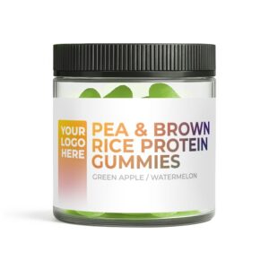 White Label Pea & Brown Rice Protein Gummies