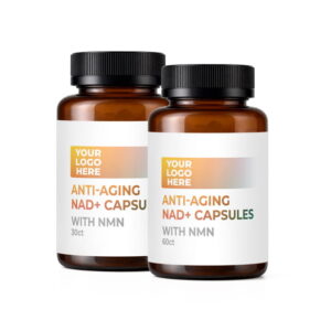 White Label Anti-Aging NAD+ Capsules with NMN packaging