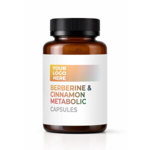 White Label Berberine & Cinnamon Metabolic packaging