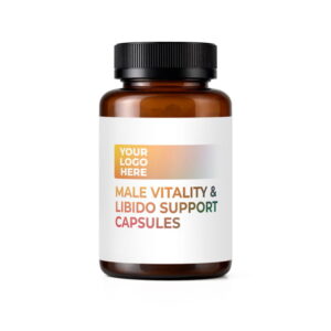 White Label Male Vitality & Libido Support Capsules packaging