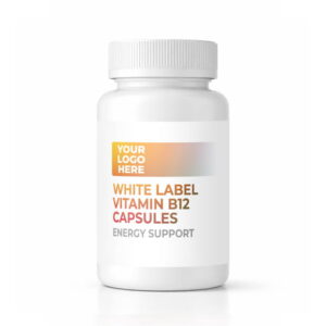 White Label Vitamin B12 Capsules – Energy Support packaging