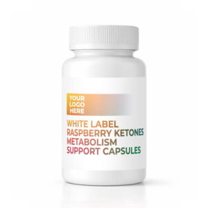 White Label Raspberry Ketones Metabolism Support Capsules packaging