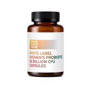 White Label Women’s Probiotic 50 Billion CFU Capsules packaging